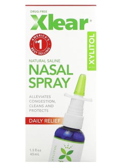 Xlear Xlear, Xylitol Saline Nasal Spray, Daily Relief, 1.5 fl oz (45 ml) 