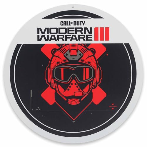 Open Road Brands Call of Duty Modern Warfare 3 Ghost Round Metal Sign - Call of Duty Wall Decor for Man Cave or Teen Room - Image 1