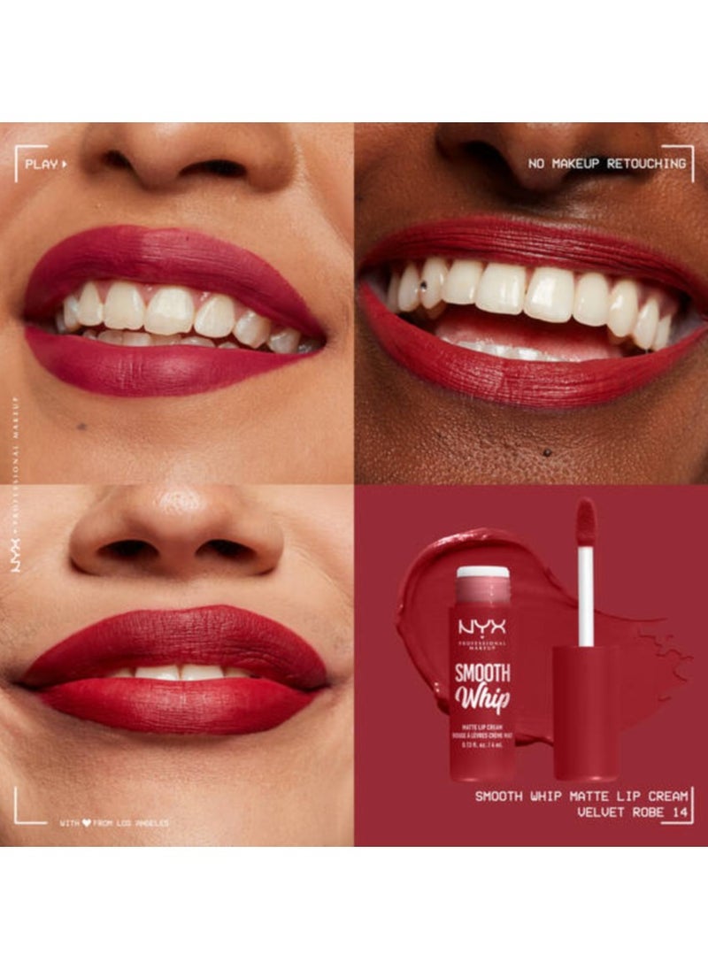 NYX PROFESSIONAL MAKEUP Smooth Whip Matte Lip Cream - Velvet Robe  - Image 2