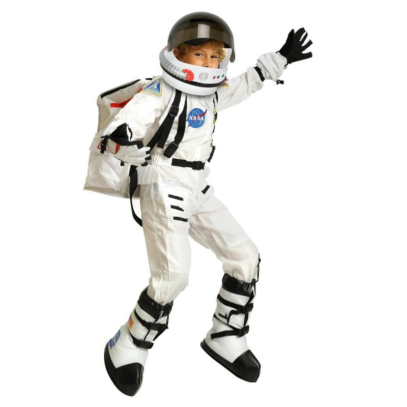 Aeromax Astronaut Gloves, size Medium, White, with NASA patches, (ASG-Med) - Image 4