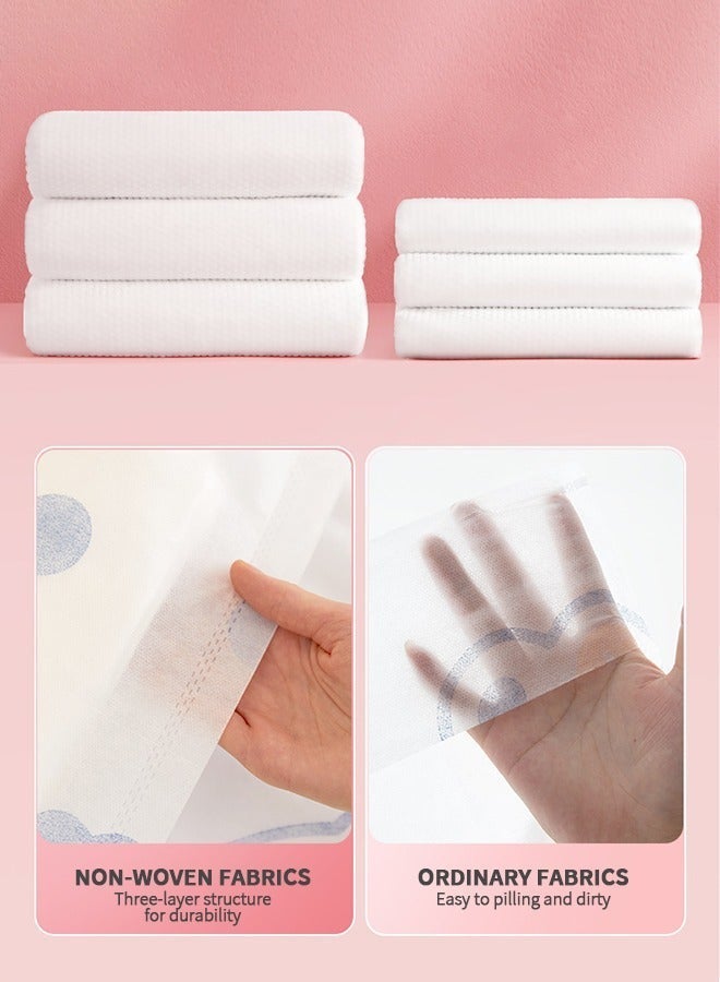 Disposable Bed Sheets with Flat Sheet, Quilt Cover, and 2 Pillow Cases, Disposable Fitted Travel Bedding Cover for Hotel, Sheet Quilt and Pillowcase - Image 5