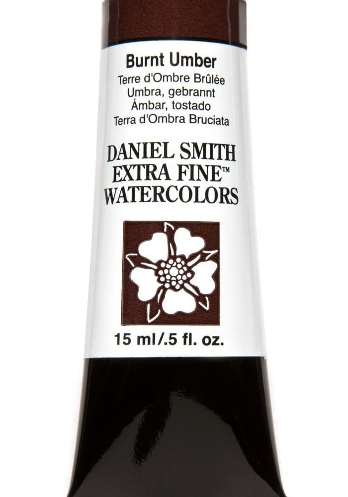 DANIEL SMITH Extra Fine Watercolor 15ml Paint Tube in Burnt Umber - Image 5