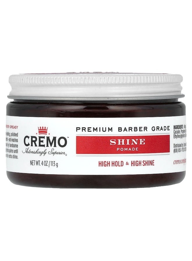 Cremo, Shine Pomade, High Hold & High Shine, 4 oz (113 g) - Image 1