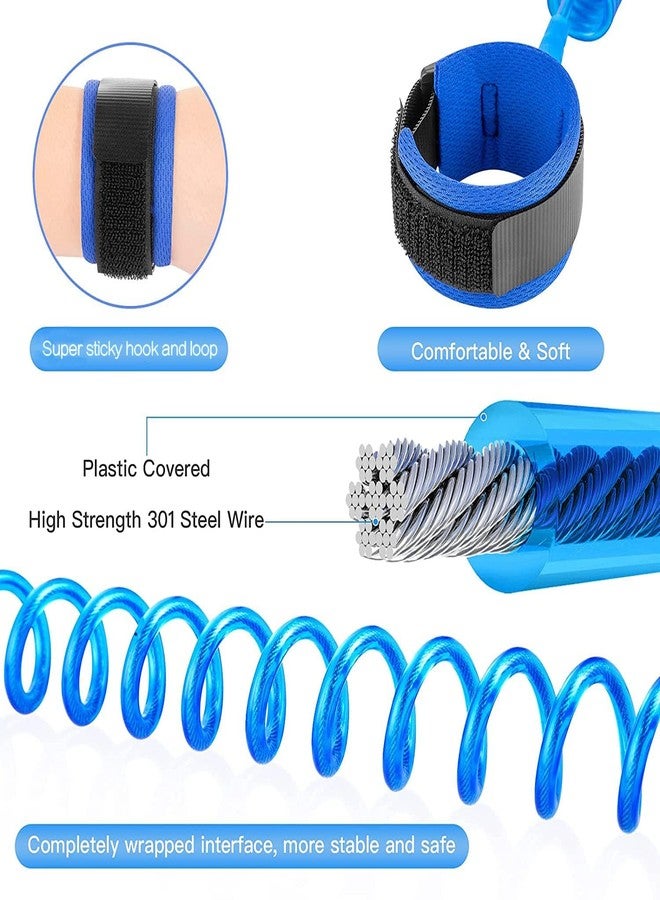 AAMATY Child Safety Lock Baby Anti Lost Wrist Link With Extra Long Soft & Adjustable Harness Strap For Walking Safety Hand Belt Rope Kid Leash Band Wristband For Toddlers Children -1 Pcs (Blue) 2 Metre - Image 3