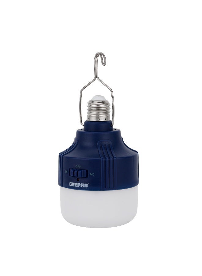 GEEPAS مصباح LED قابل لإعادة الشحن، موفر للطاقة، 18 واط، GESL55094 - 36 قطعة LED عالية السطوع، 12 ساعة وقت عمل، 3 قطع * 3.7 فولت / 1200 مللي أمبير بطارية ليثيوم قابلة لإعادة الشحن - Image 2