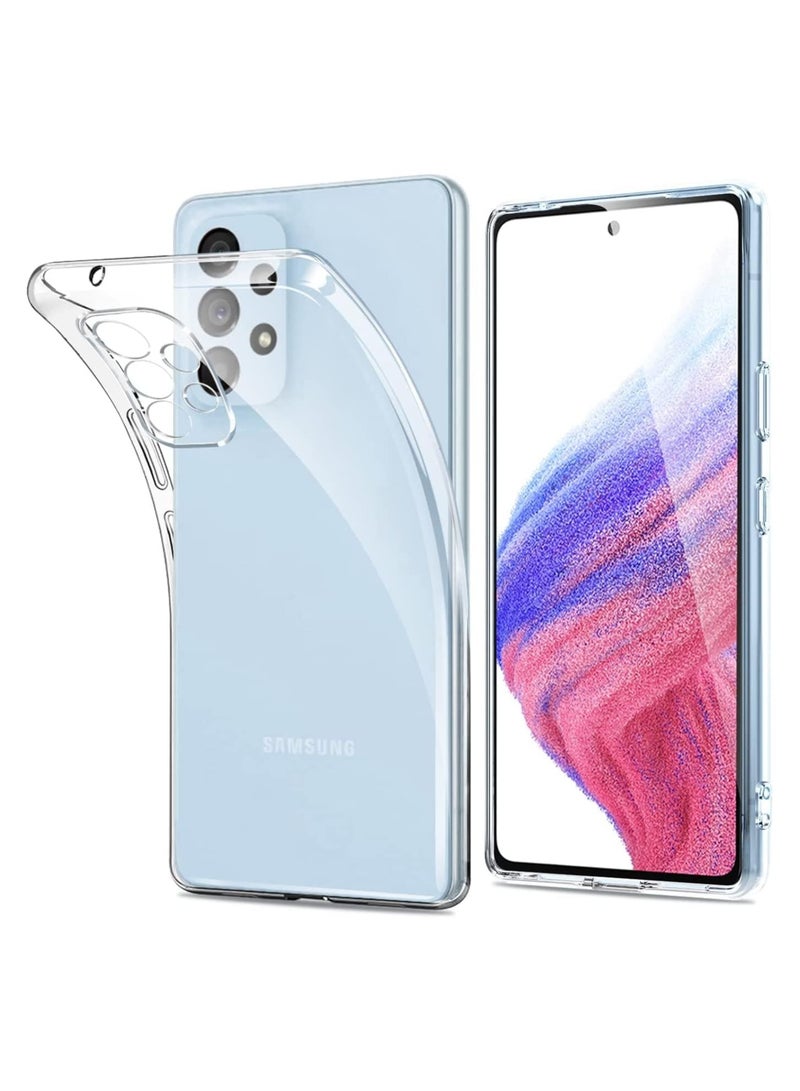 Bills Samsung Galaxy A53 Case - Crystal Clear Soft TPU Slim Anti-Shock Transparent Back Cover with Reinforced Bumper Corners for Ultimate Protection - Image 2