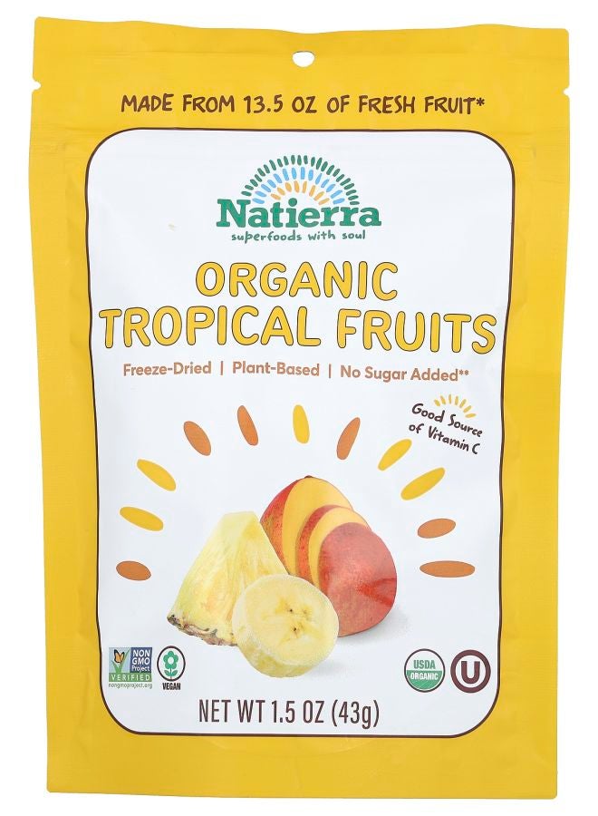 Organic Freeze-Dried Tropical Fruits 1.5 oz (43 g)