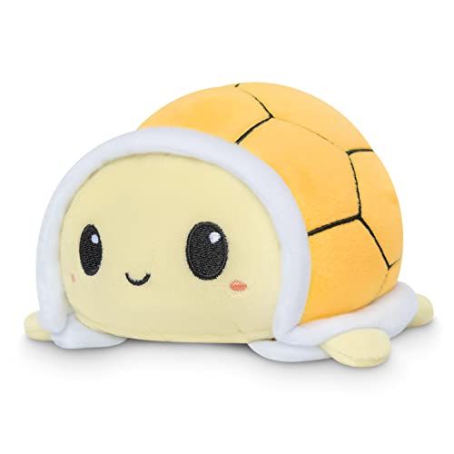 TeeTurtle - The Original Reversible Turtle Plushie - Cute Sensory Fidget Stuffed Animals That Show Your Mood- Lemons + Flowers - Image 2