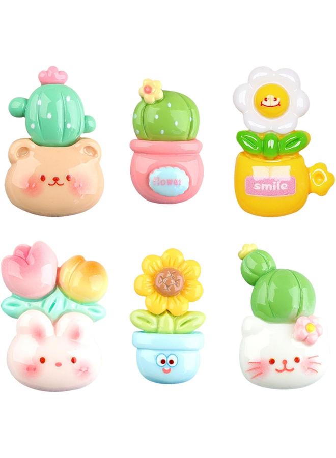 الترجمة العربية: مغناطيسات ثلاجة على شكل حيوانات ● مغناطيسات نباتات مصغرة لطيفة ● مغناطيسات أصص نباتات ● مثالية للمطابخ واللوحات البيضاء المكتبية ● مناسبة للكبار - Image 1