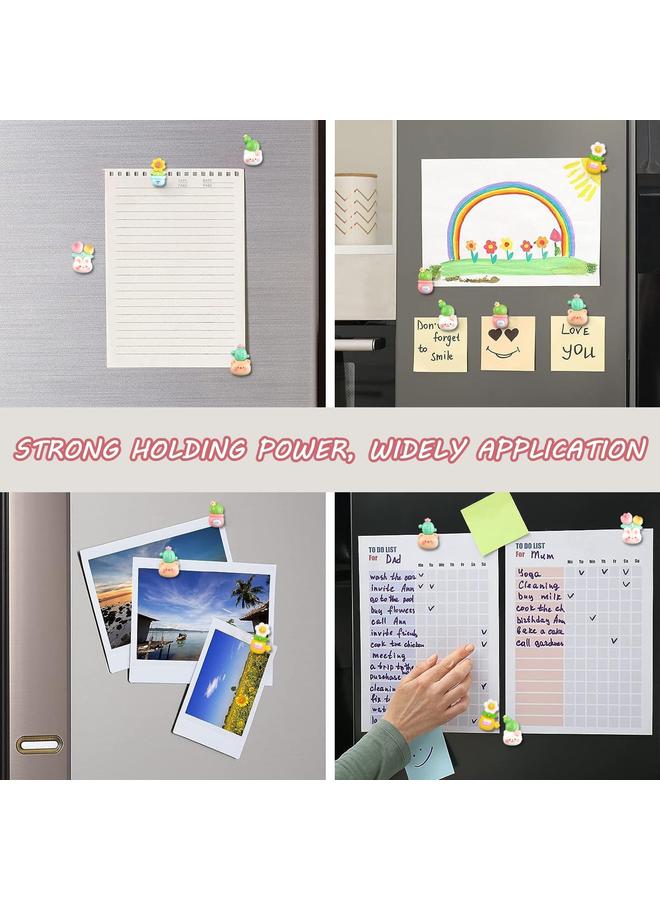 الترجمة العربية: مغناطيسات ثلاجة على شكل حيوانات ● مغناطيسات نباتات مصغرة لطيفة ● مغناطيسات أصص نباتات ● مثالية للمطابخ واللوحات البيضاء المكتبية ● مناسبة للكبار - Image 4