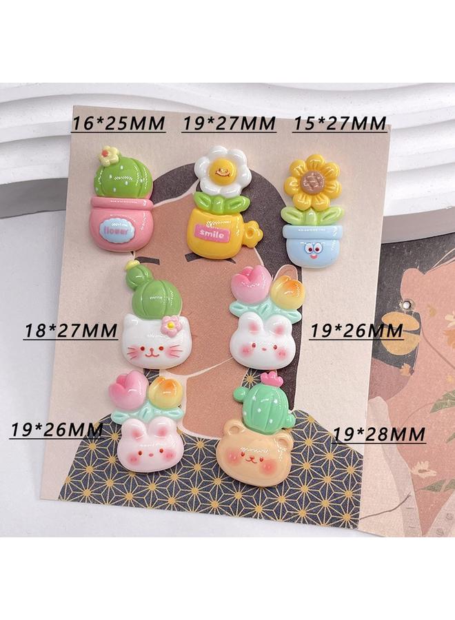 الترجمة العربية: مغناطيسات ثلاجة على شكل حيوانات ● مغناطيسات نباتات مصغرة لطيفة ● مغناطيسات أصص نباتات ● مثالية للمطابخ واللوحات البيضاء المكتبية ● مناسبة للكبار - Image 5