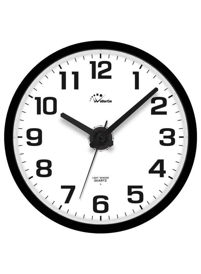 Wallarge  Night Light Wall Clock for Bedroom - Silent Lighted up Wall Clock Glow in The Dark  Battery Operated for Living Room Kitchen  Easy to Read Large Digital Display  13 Inch  - Image 2