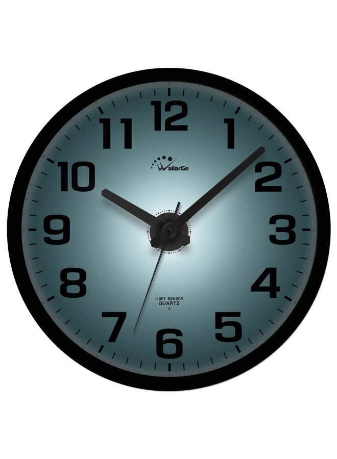 Wallarge  Night Light Wall Clock for Bedroom - Silent Lighted up Wall Clock Glow in The Dark  Battery Operated for Living Room Kitchen  Easy to Read Large Digital Display  13 Inch  - Image 1