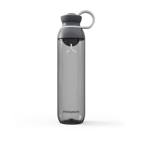 Promixx FORM Water Bottle Premium Large Water Bottles for Hydration Infusions and Supplements Lifetime Durability Leakproof Water Bottle BPA Free 26oz 760ml Graphite Gray