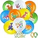Zomiboo 40 Pcs Dinosaur Balloons Dino Latex Balloons for Birthday Party 12 Inch Colorful Dinosaur Birthday Balloon Green Orange Yellow Jungle Dino Themed Decor with 2 Rolls of Ribbon for Baby Shower - Image 2