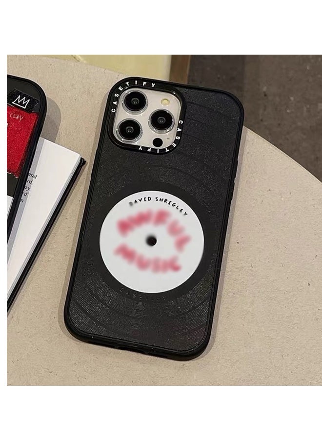 Casetify For iPhone 15 Pro Case -Black Vinyl Record Design Protective Case - Image 5