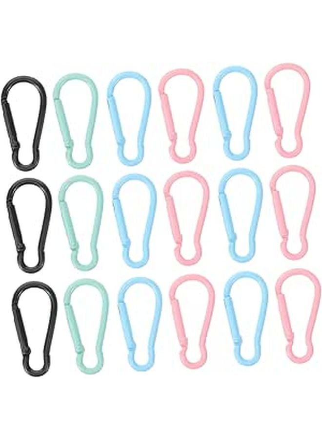 20 Pcs Unique Shaped Climbing Carabiners for Outdoor Gear Keychains and Backpacks - Image 1
