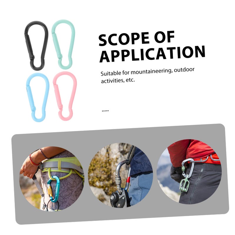 20 Pcs Unique Shaped Climbing Carabiners for Outdoor Gear Keychains and Backpacks - Image 3