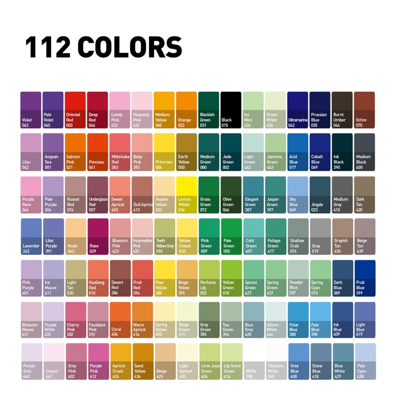 HIMI Twin Cup Jelly Gouache Paint Set, 112 Colors 12g, Jelly Cup Design, Gouache Paint Non Toxic for Canvas and Paper, Art Supplies for Professionals and Beginner (Peach Fuzz) - Image 5