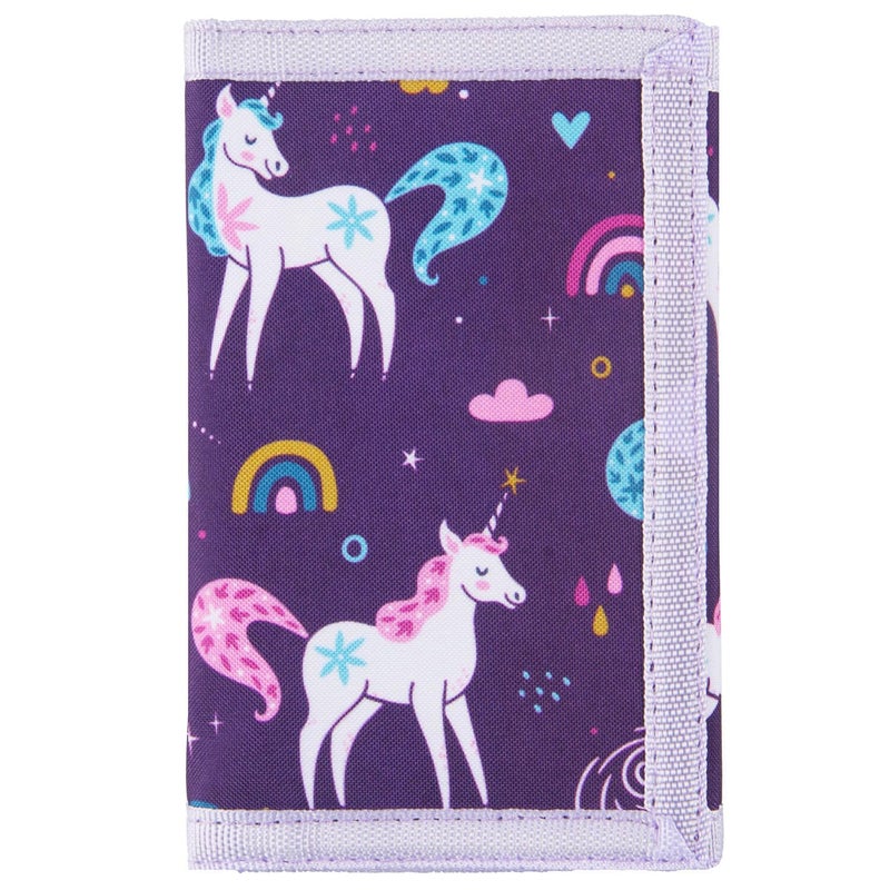 Lamumu Kids Wallet for Girls Ages 4-12, Unicorn Girls Wallet, Toddler Wallets with Coin Pocket, Novelty Christmas & Birthday Gift - Image 1