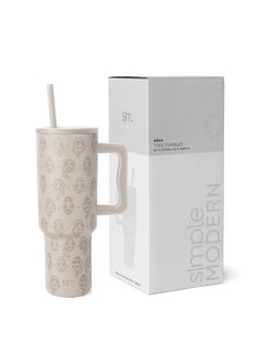 Simple Modern Simple Modern Disney 40 oz Tumbler with Handle and Straw Lid | Insulated Reusable Stainless Steel Water Bottle Travel Mug | Gifts for Women Men Him Her | Trek Collection | 40oz | Princess Icons  - Image 1