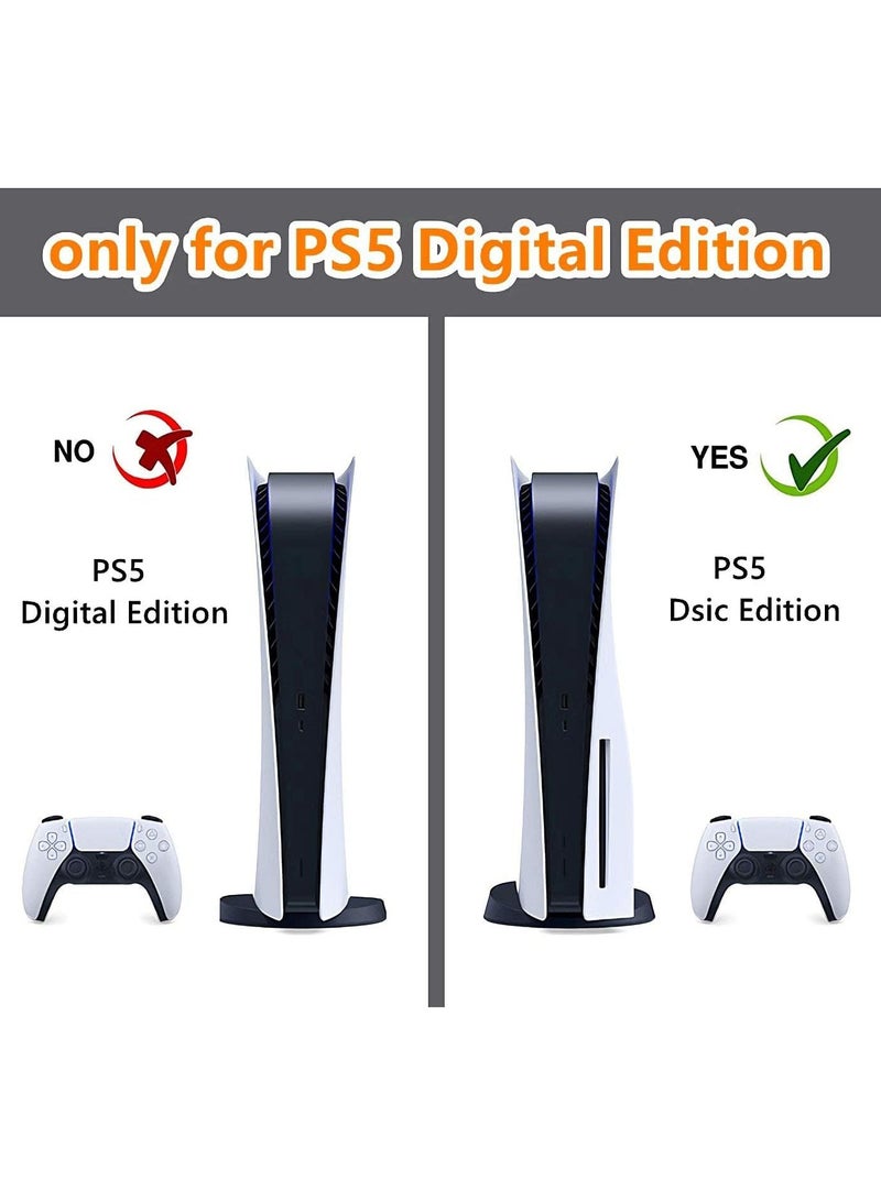 Excefore غلاف لإصدار قرص PlayStation 5، ملصق لجهاز PS5 غطاء من الفينيل لوحدة تحكم PlayStation 5 - Image 4