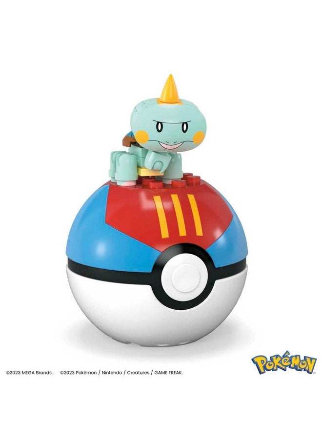 Mega Brands MEGA Pokémon Chewtle Collectible Pokeball Building Toy for Kids Ages 6 and Up - Image 5