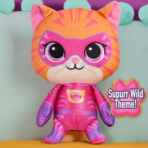 Just Play Disney Jr SuperKitties Small 7inch Plush Ginny Stuffed Animal SuPurr Wild Outfit Kitten Toy for Fans Girls Kids Ages 2 and Up by Just Play - Image 5