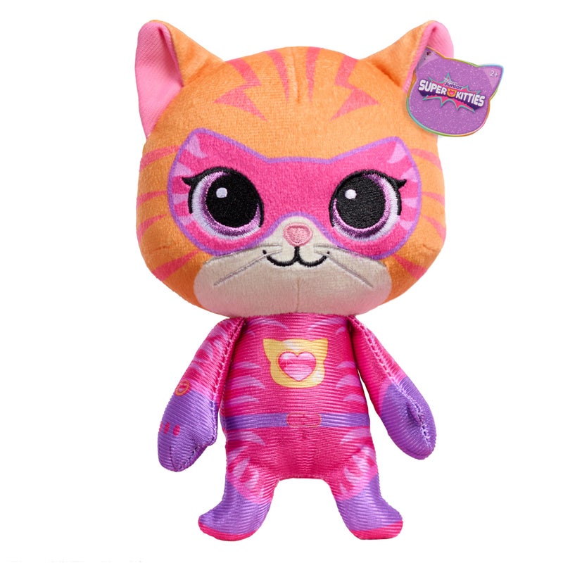Just Play Disney Jr SuperKitties Small 7inch Plush Ginny Stuffed Animal SuPurr Wild Outfit Kitten Toy for Fans Girls Kids Ages 2 and Up by Just Play - Image 3