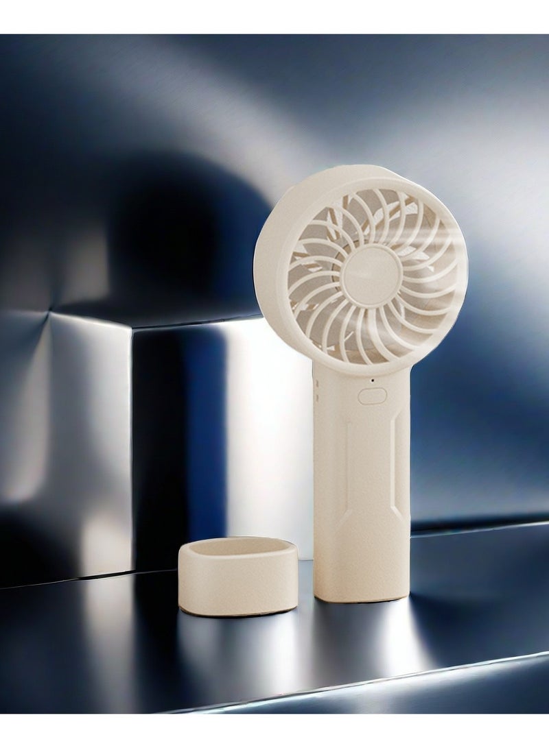 BEILINGDUN Portable Handheld Fan  Adjustable Personal Mini Fan Quiet Operation with Outdoors & Daily Use Ramadan Gift for Kids and Women(White) - Image 1