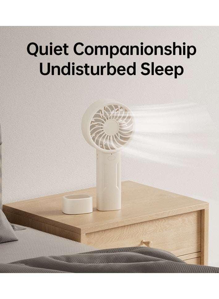 BEILINGDUN Portable Handheld Fan  Adjustable Personal Mini Fan Quiet Operation with Outdoors & Daily Use Ramadan Gift for Kids and Women(White) - Image 5