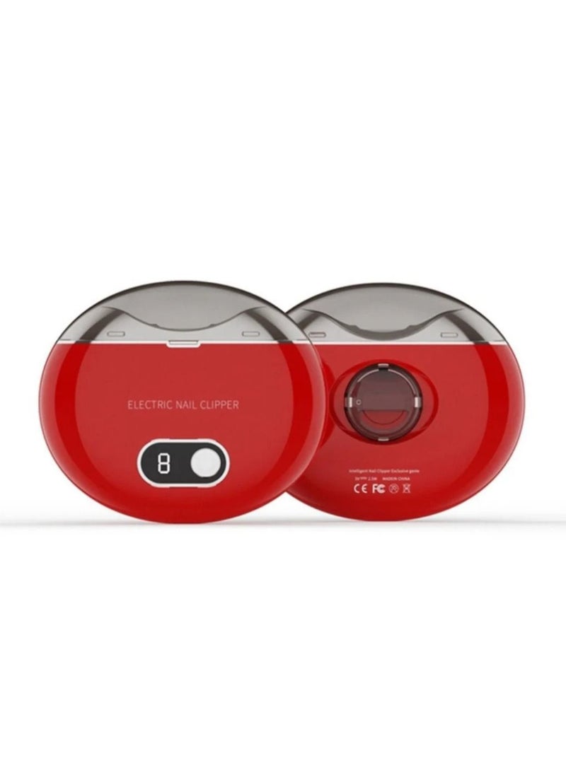 Yuwell Automatic Electric Nail Clippers Professional Nail Trimmer For Adults Seniors Infant Baby Kids Men Women Red  - Image 1