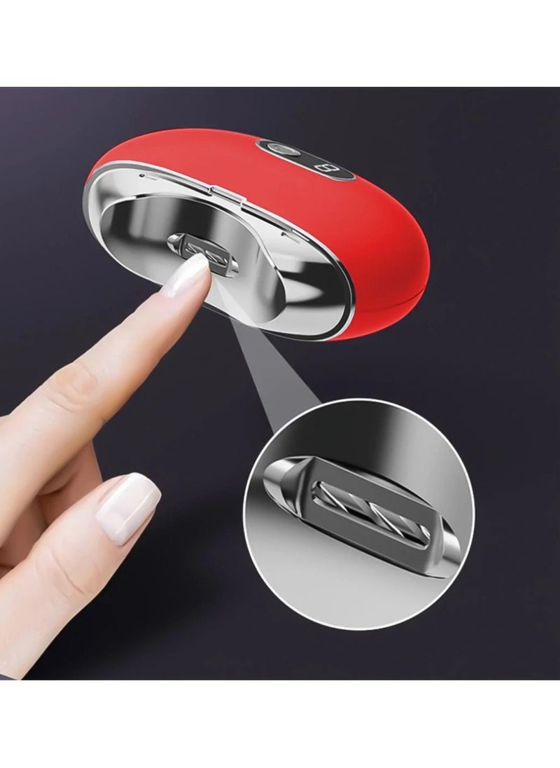 Yuwell Automatic Electric Nail Clippers Professional Nail Trimmer For Adults Seniors Infant Baby Kids Men Women Red  - Image 2