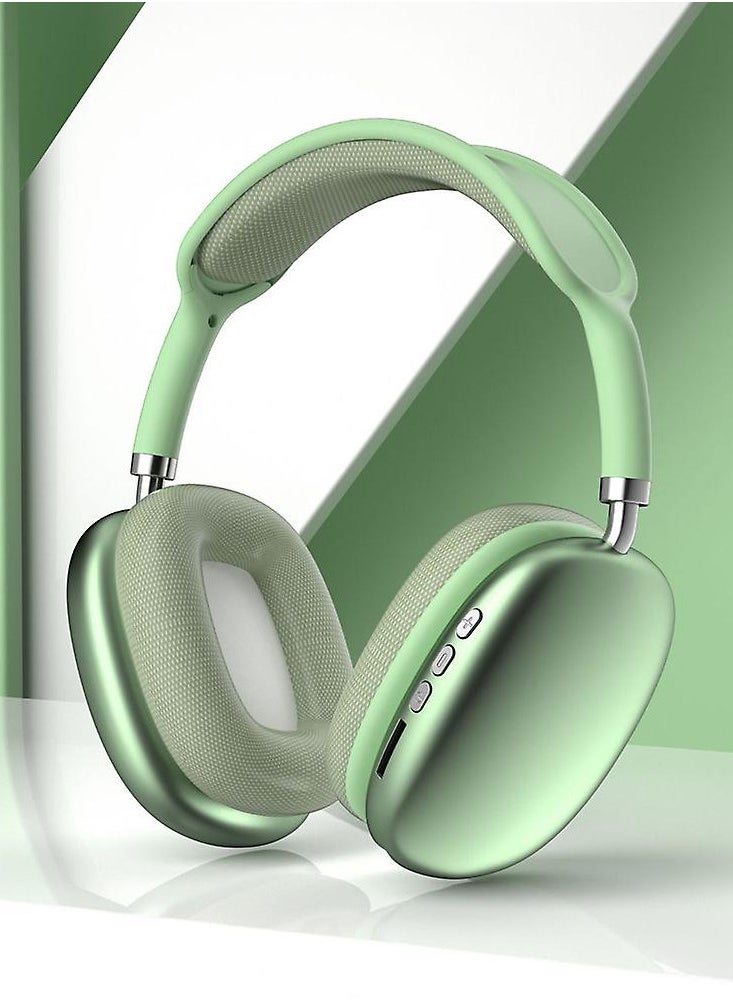 Scrolls - P9 Pro Max Immersive Active Noise Cancelling Over-Ear Headphones, Epitome of Cutting-Edge Design and Premium Sound Quality. Elevate Your Listening Experience, Fusion of Style and Comfort (Green) - Image 1