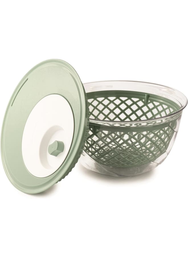 Snips Salad Spinner 4 Litres Green Colour Made In Italy Bpa Free Pp + San 4 Lt - Image 3