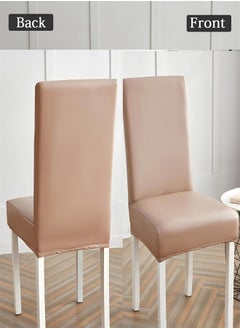 8-Piece Stretch Chair Covers for Dining Room Waterproof Leather Elastic Dining Chair Protector Cover Removable Washable - pzsku/Z7B6DB5C4527AF7B4E7A6Z/45/_/1726221440/274de5f4-c6a2-4b5d-aba2-d5eaa50e0df1