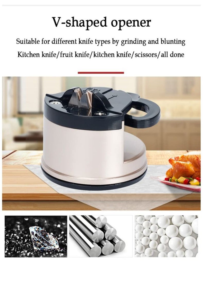 SYOSI Suction Cup Knife Sharpener, Kitchen and Pocket Knifes Sharpening Tool with Manual Precision Blades Sharpening Feature  - Image 4