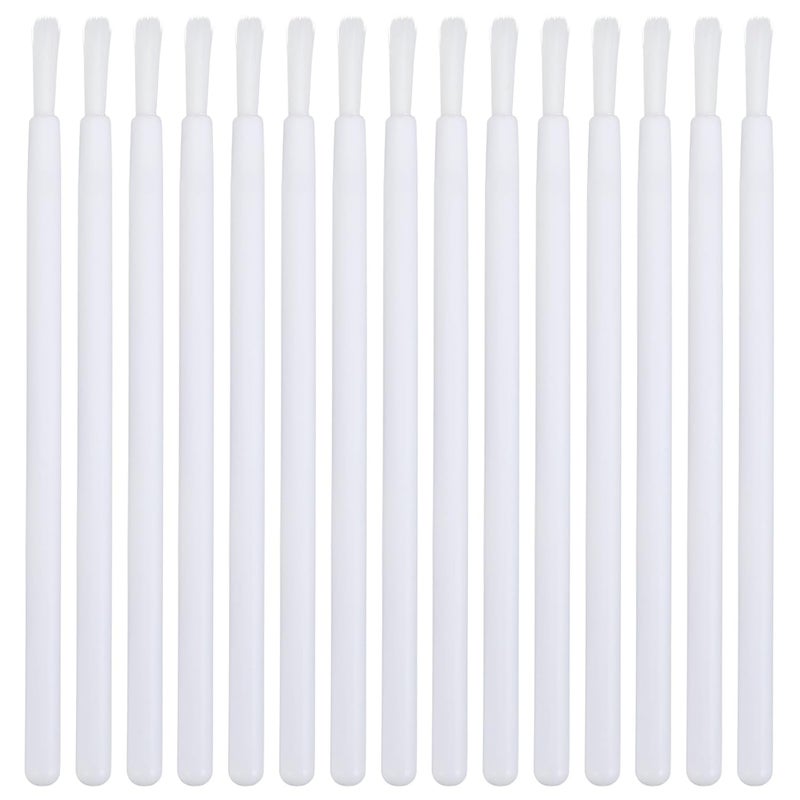 Baluue Disposable Nylon Lip Brush 100pcs White Lipstick Applicator Wands Makeup Tool Accessories for Professional and Home Use - Image 1
