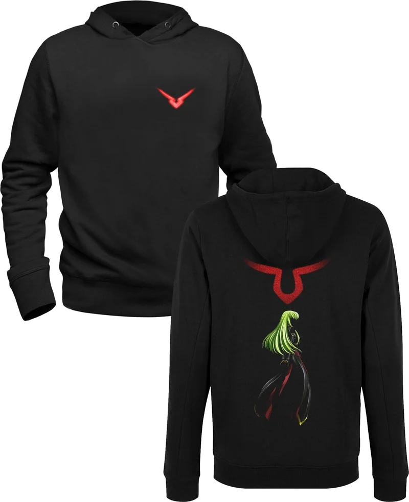 الفا تيشيرت Code Geass Movies Black Front Back Printed Sweatshirt