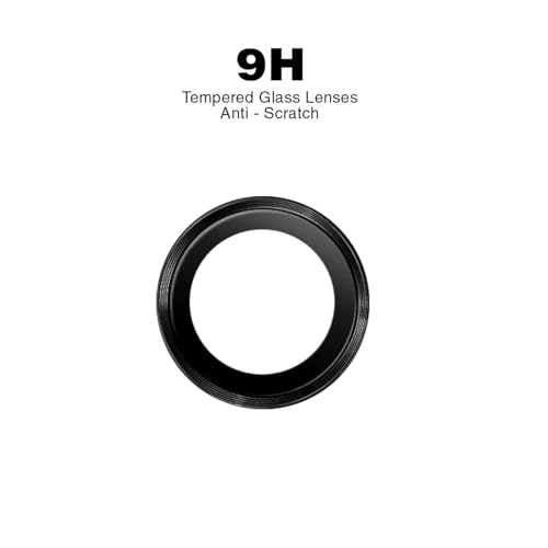 POPIO Camera Lens Protector For iPhone 16e / 17e (Black), 1 Set, with Easy Installation Kit - Image 5
