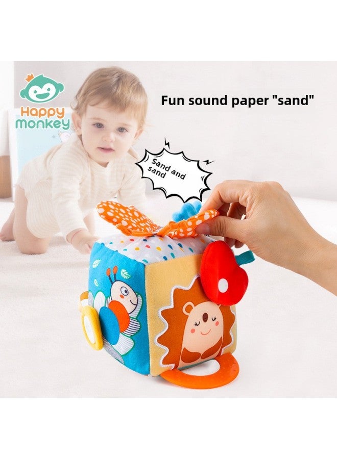 Happy Monkey Baby Dressing Toys Building Blocks Rattle Infant Intelligence Development Early Education Toys-Color:Teether Dressing Toy Building Blocks-medgehog  - Image 5