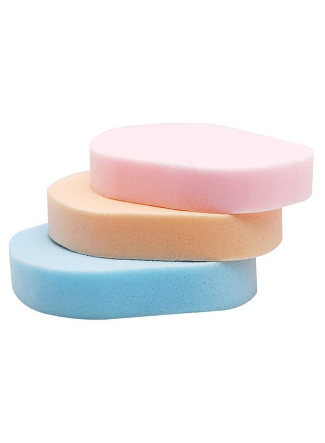 AKOAK 4 Pieces Color Facial Cleansing Sponge, Wet Soft Powder Puff, Reusable Facial Sponge for Daily Cleansing and Gentle Exfoliation, Makeup Remover, Face Wash, Makeup and Dead Skin - Image 2