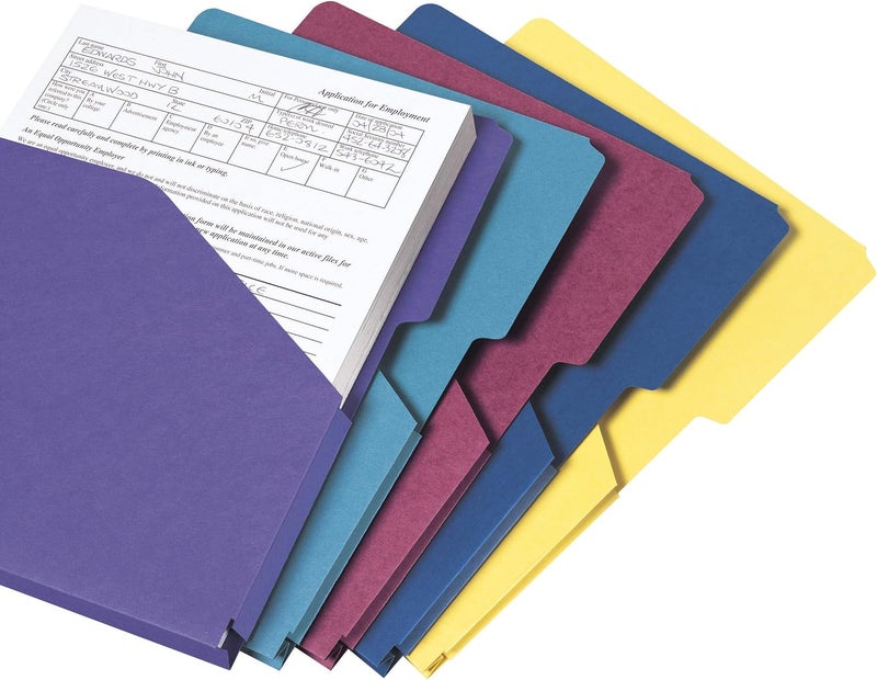 Smead Smead Organized Up Expanding Slash Jacket 25Cut Tab 1 Expansion Letter Size Assorted Colors 5 per Pack 75445  - Image 4