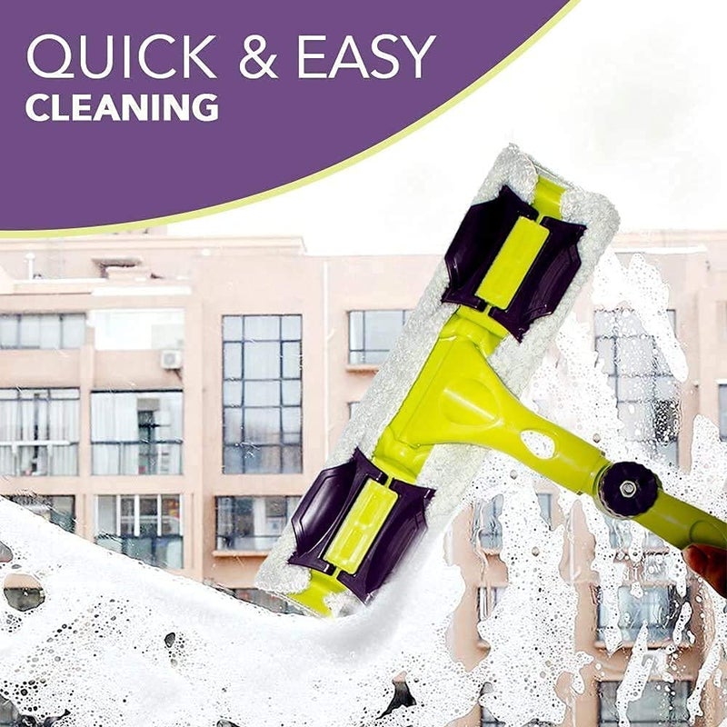 GLOWICK Window Cleaning Glass Cleaner Wiper Mop for Long Handle Double Side Design for Floor Kitchen Bathroom and Solar Cleaner Panel Equipment 1Pcs - Image 3