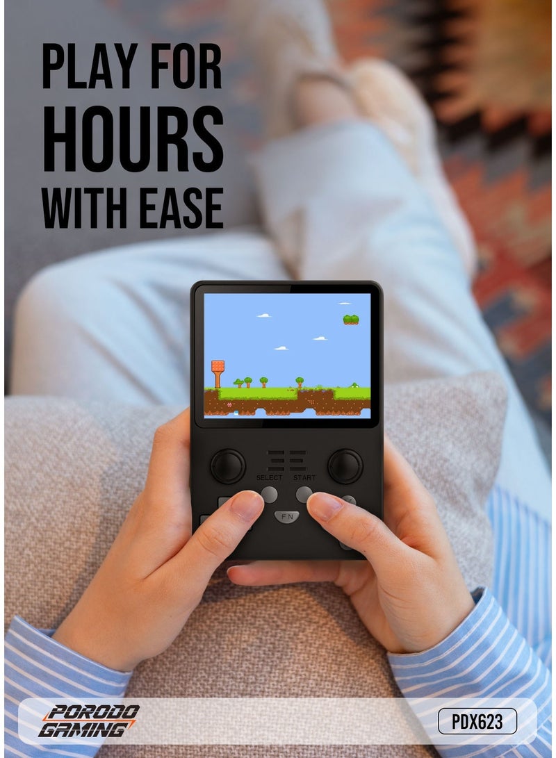 بورودو وحدة تحكم ألعاب ريترو، شاشة 3.5 بوصة، 20000 لعبة مثبتة مسبقًا، محاكيات متعددة، وحدة تحكم ألعاب ببطارية 3500 مللي أمبير، وحدة تحكم ريترو محمولة، آركيد، ماريو كارت، كراش بانديكوت، باك مان، ستريت فايتر، وحدة تحكم ألعاب كلاسيكية - Image 5