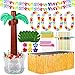 Fovths 70 Pack Tropical Luau Party Decorations 60 Inches Inflatable Palm Tree Cooler With Luau Party Supplies for Beach Theme Parties Favors Hawaiian Birthday Decorations - Image 3