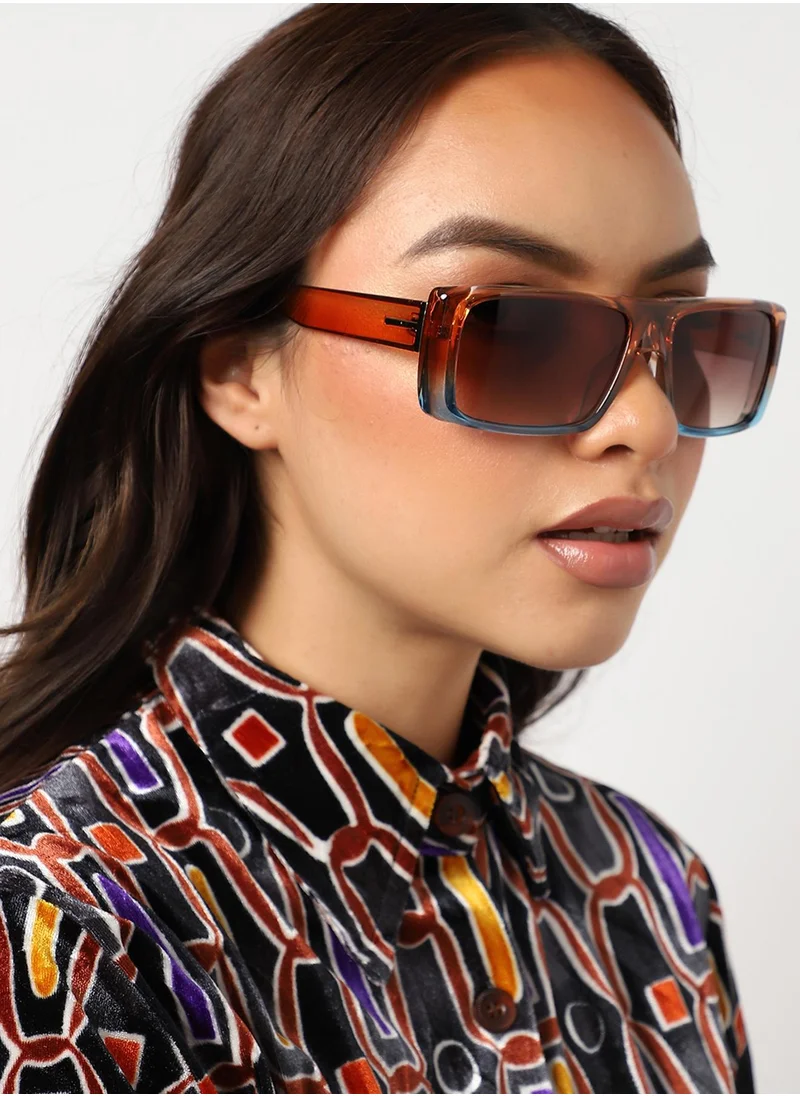 صوص هاوت Gradient Rectangular Sunglass