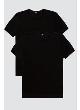 Rock&Roll Plain, Unprinted Black T-Shirt Men's 2-Piece Eco Pack  - Image 1