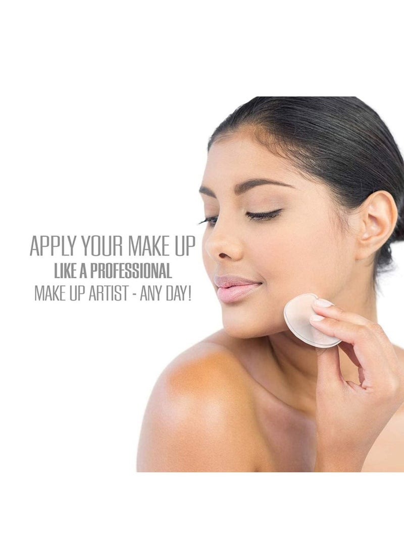 Plan A Silicone and Latex Makeup Sponges Set – 2 Pcs | High Quality Washable Silicone Sponge + Soft Latex Sponge | Perfect Application for Foundation, Concealer, Contour, Powder, Blush - Image 3