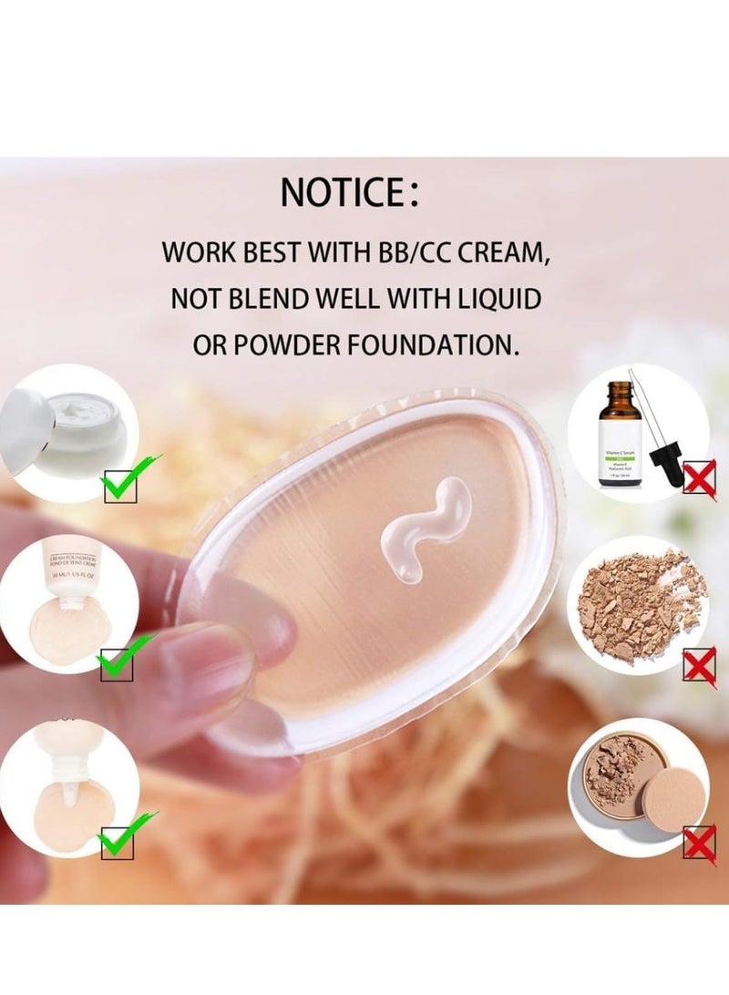 Plan A Silicone and Latex Makeup Sponges Set – 2 Pcs | High Quality Washable Silicone Sponge + Soft Latex Sponge | Perfect Application for Foundation, Concealer, Contour, Powder, Blush - Image 5